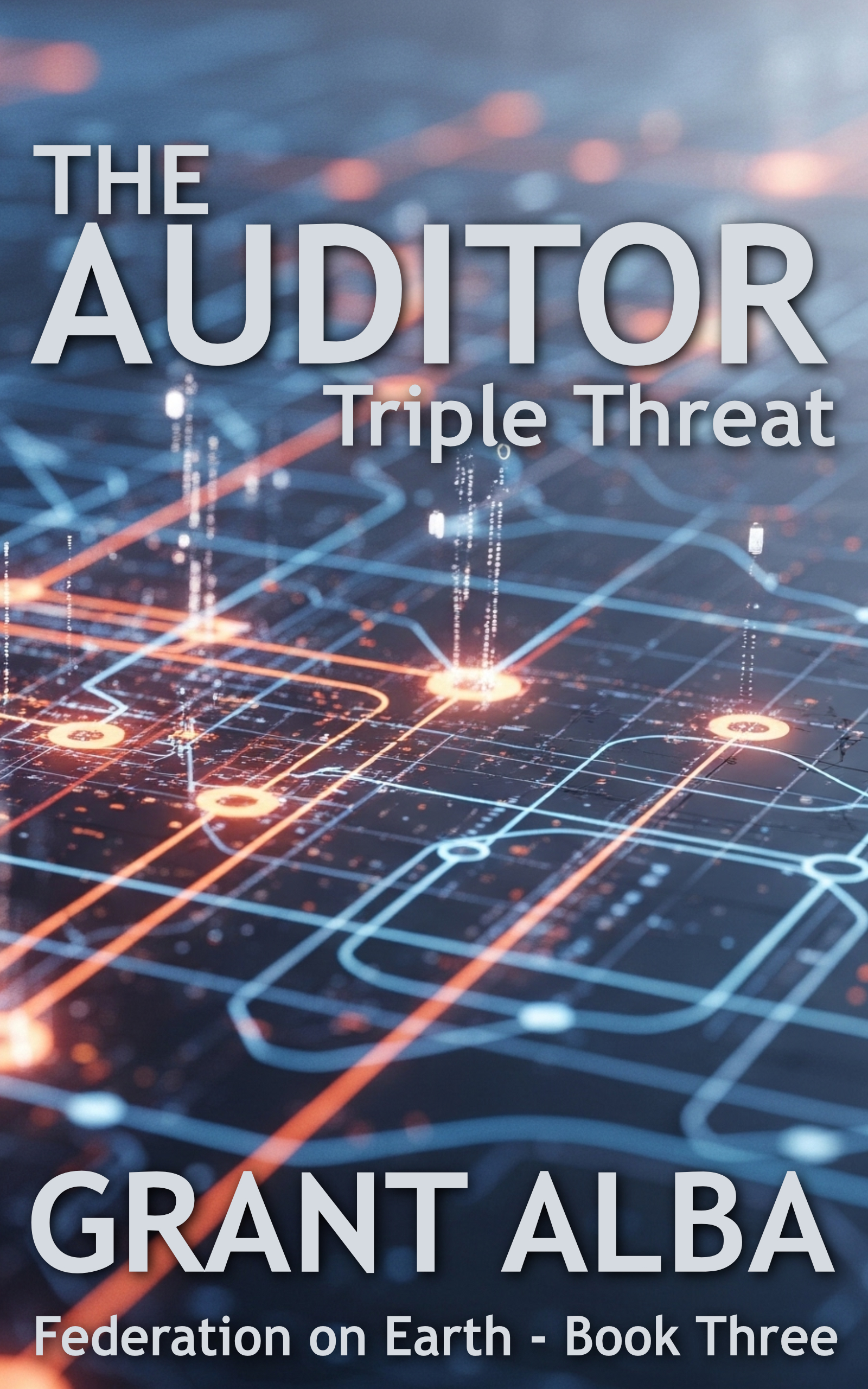 Cover of Triple Threat. Third book of Federation on Earth - The Auditor series